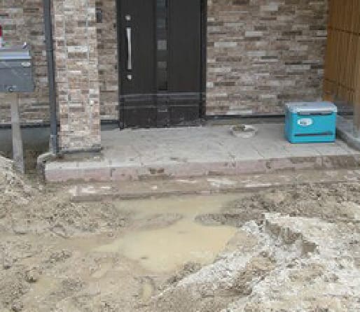 被害に遭った家