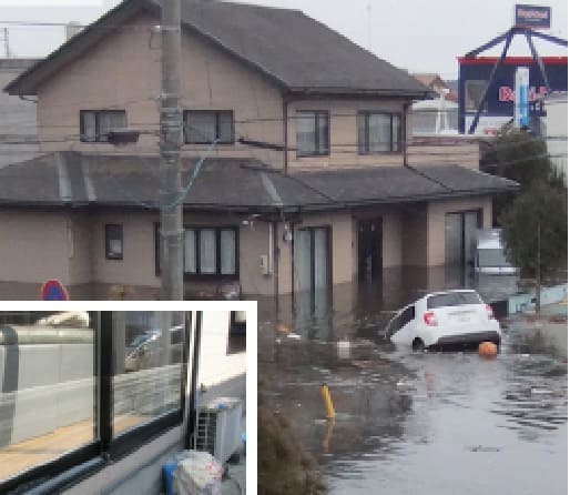 被害に遭った家