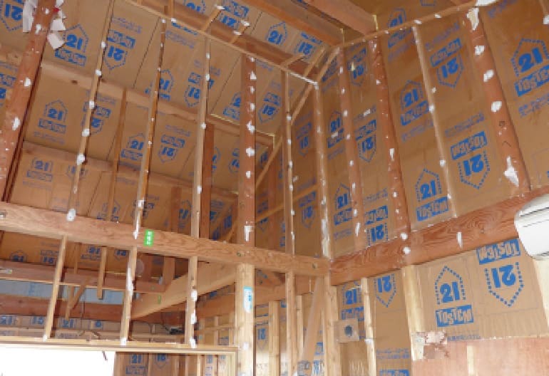 築20年のスーパーウォールの家を解体した写真