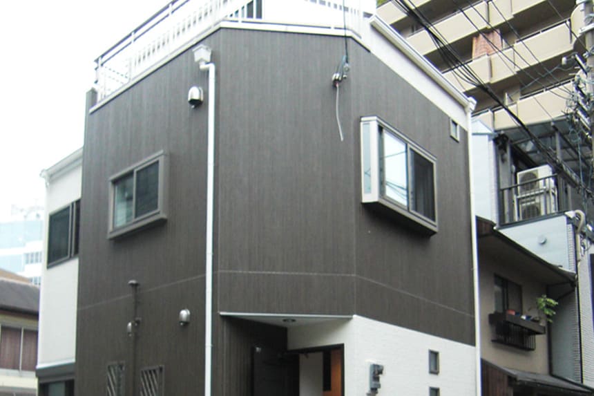 ふたつの角切りと三方セットバックの家づくり