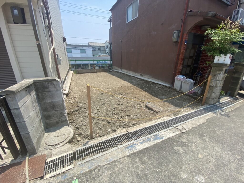 西淀川区K様邸｜新築工事　解体完了