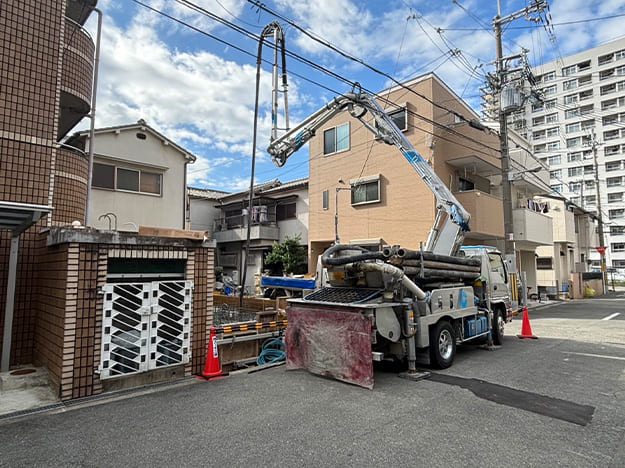 東淀川区T様邸新築工事　基礎工事