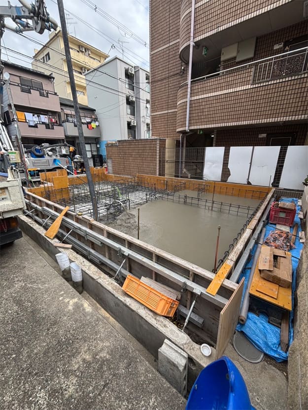 東淀川区T様邸新築工事　基礎工事