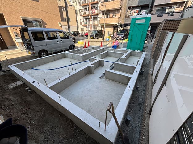 東淀川区T様邸新築工事　基礎工事 その2 