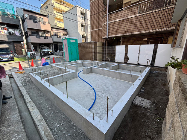 東淀川区T様邸新築工事　基礎工事 その2 