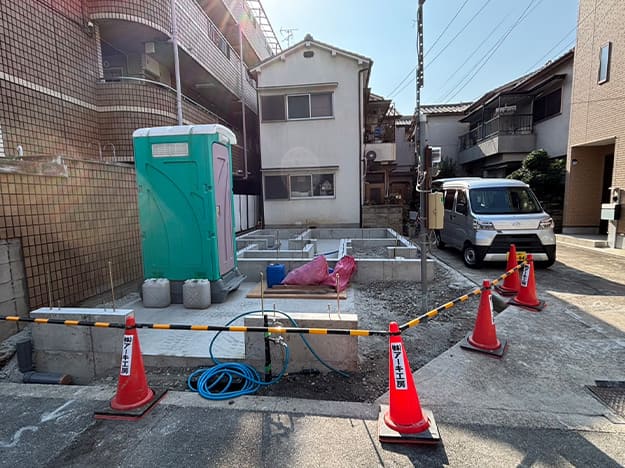 東淀川区T様邸新築工事　基礎工事 その2 