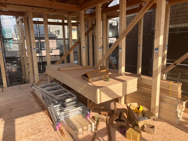 東淀川区T様邸新築工事　上棟