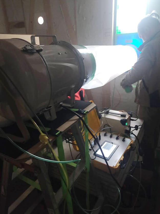 東淀川区T様邸　気密測定