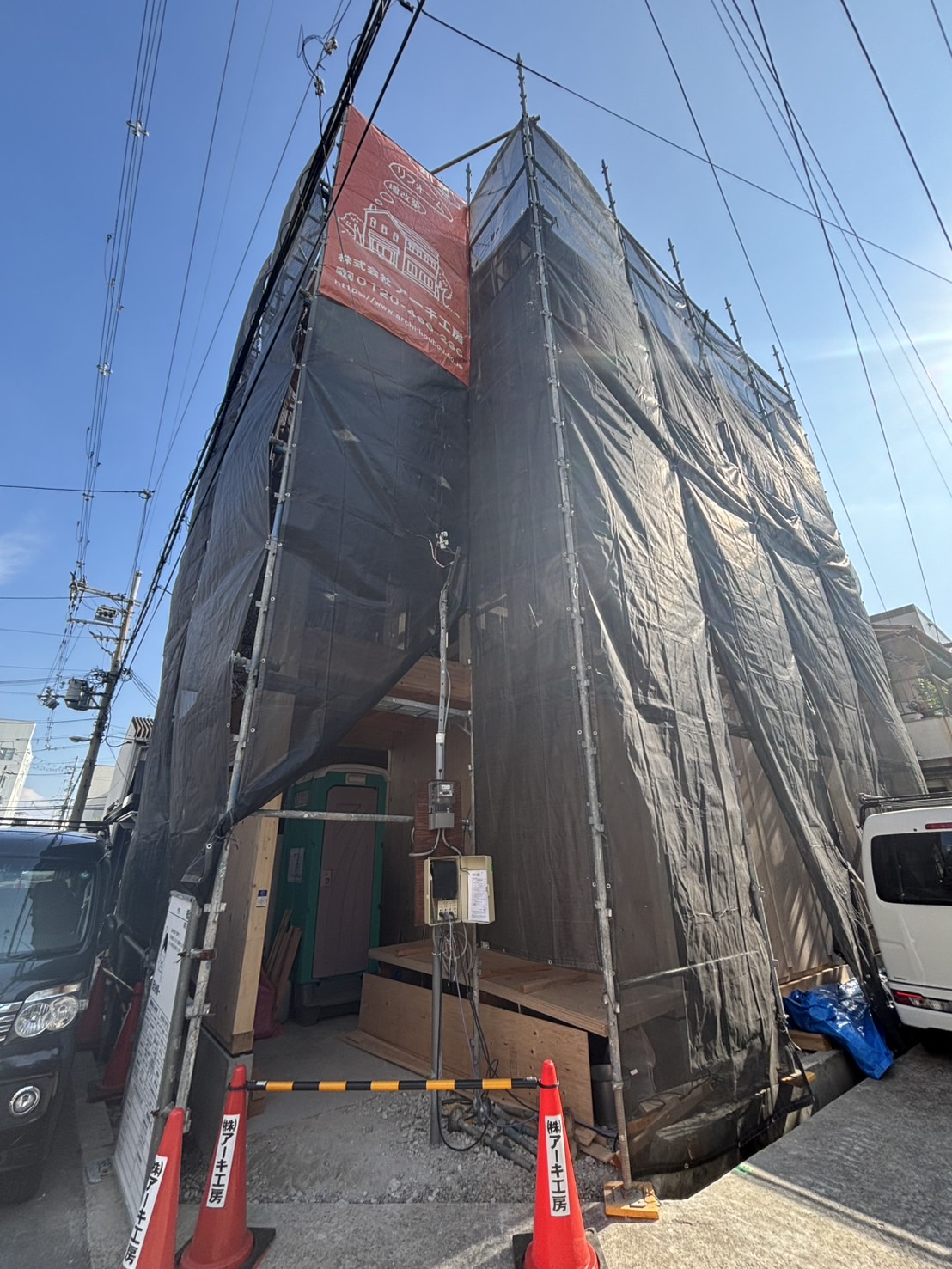 東淀川区T様邸新築工事　上棟