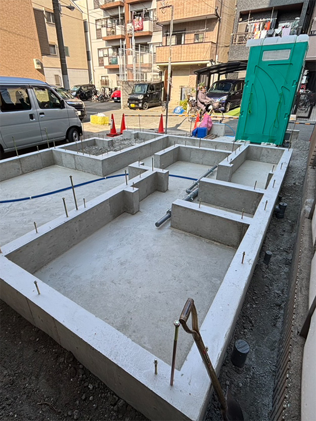 東淀川区T様邸新築工事　基礎工事　その2